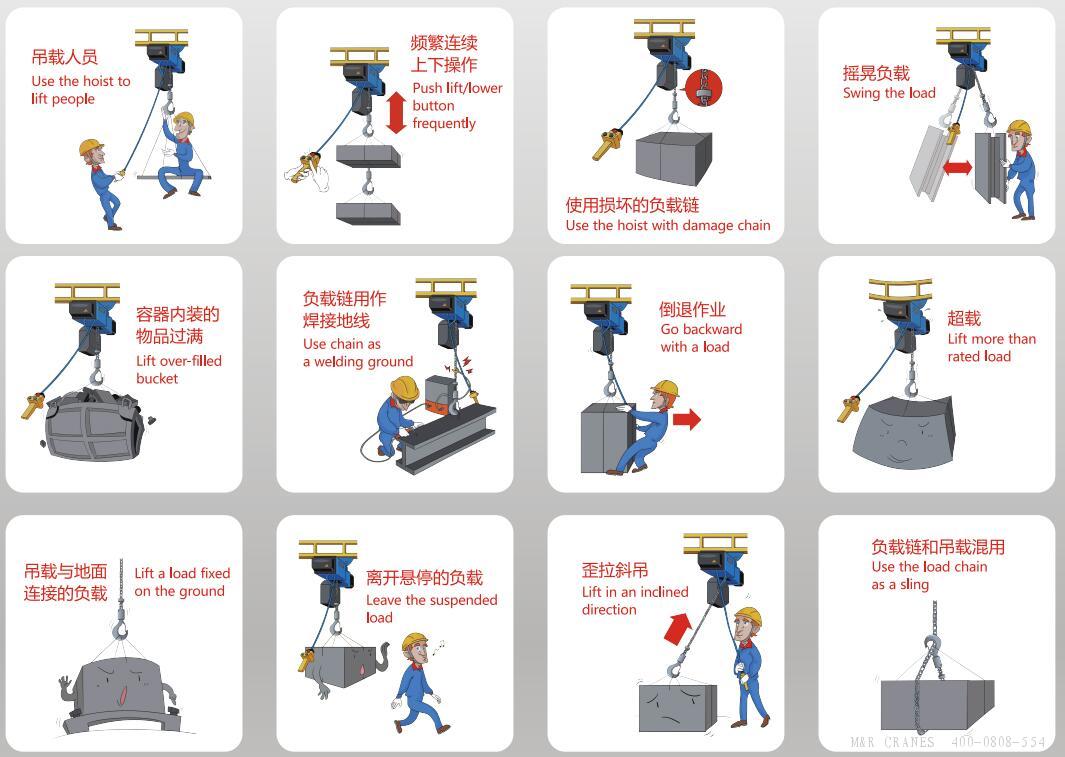 輕型起重設備在適用過程中的注意事項